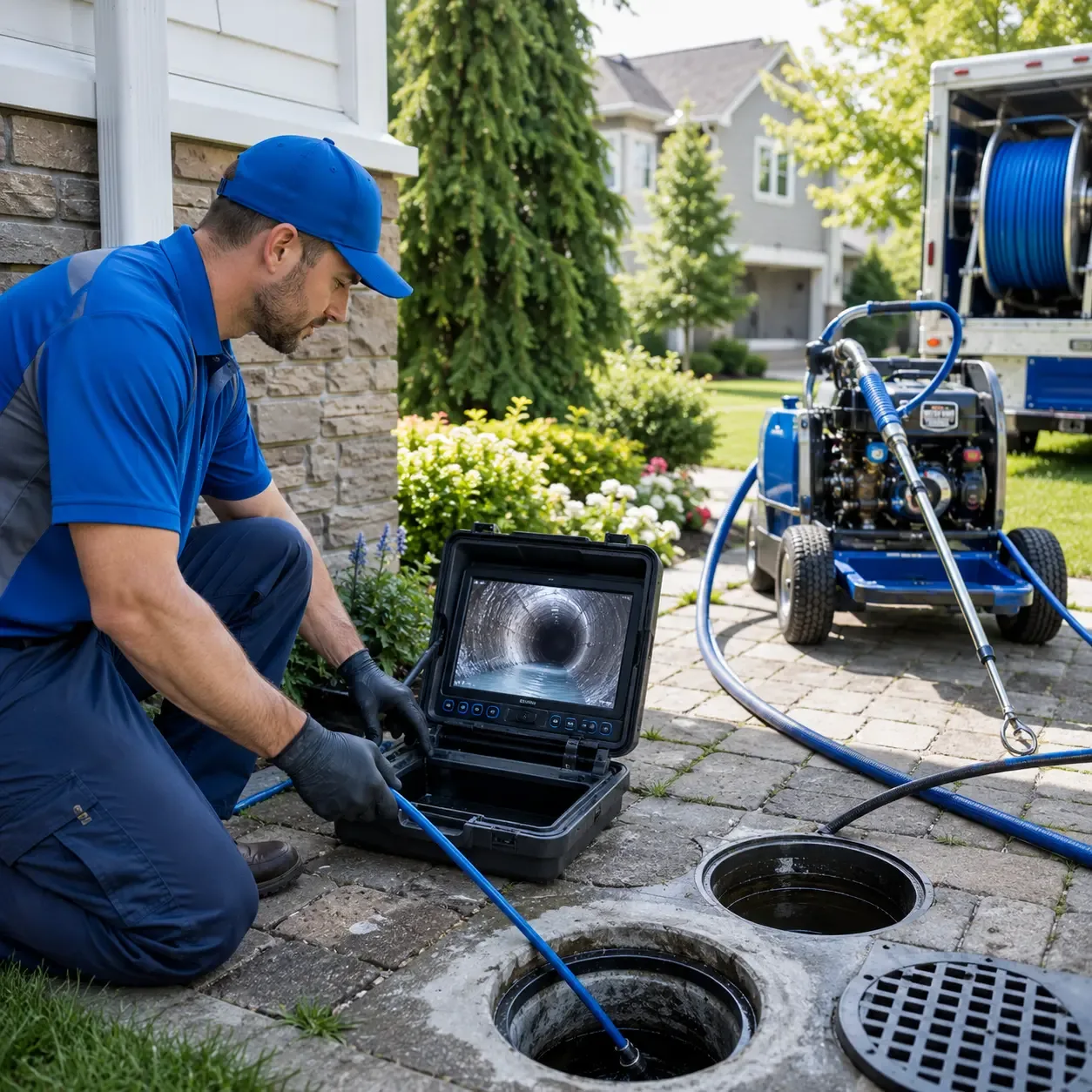 Outdoor drain cleaning professionals serving Omaha, IL